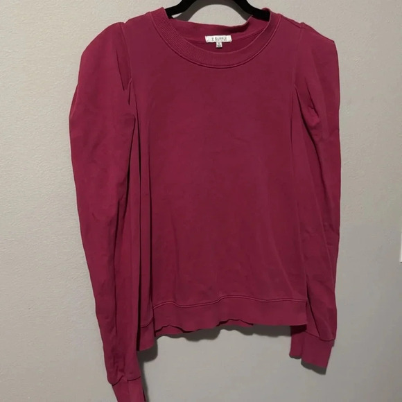 Z Supply Crew Neck pullover Sweatshirt, small. EUC. Dark pink. 100% cotton. - Picture 4 of 8